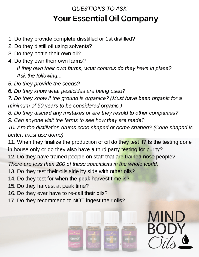 Questions to ask Your Essential Oil Compnay (1)